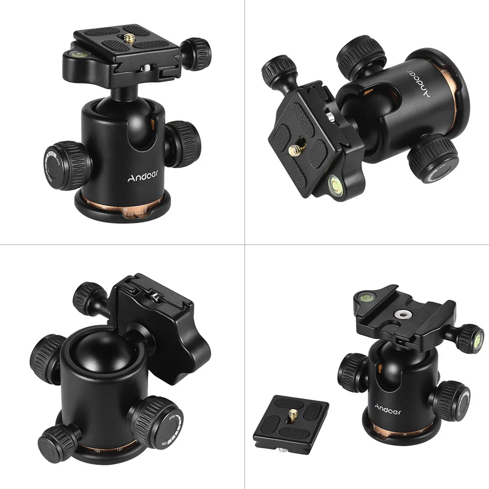 BEIKE BK-03 Camera Tripod Ball Head Ballhead Quick Release Plate 1 4