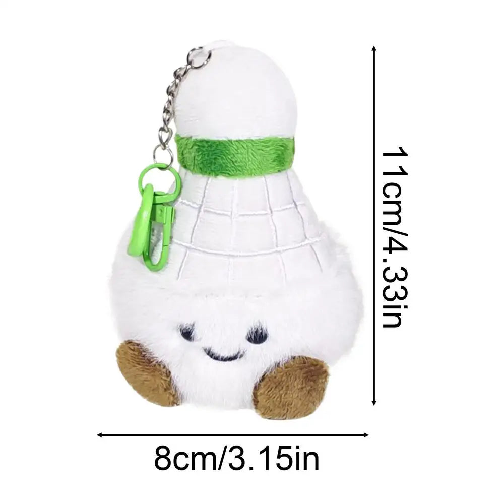 Cute Plush Keychain Cute Badminton Plush Stuffed Keychain Novelty Small Key Chain Soft Cartoon Bag Charm For Backpack Wallet Zpaxo White United States