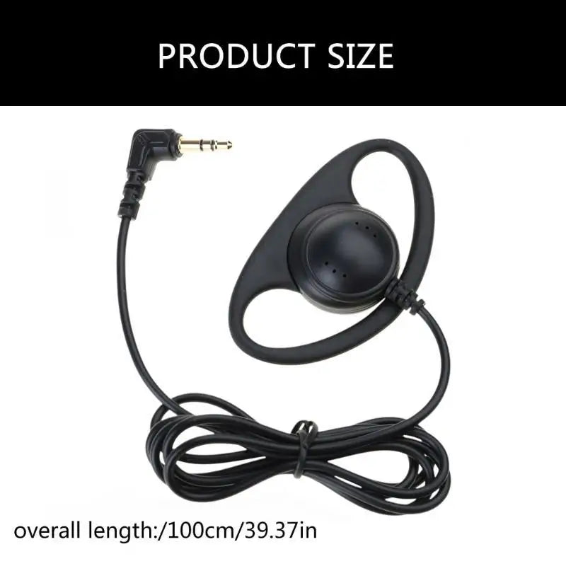 652F Single Side Earbud Headphones Stereo Ear Hook Earphone Removable USB C/3.5mm for PC Smartphones MP3 MP4 Players Notebook Zpaxo