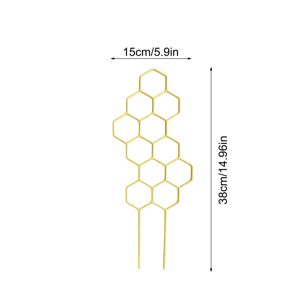 Honeycomb Design Plant Trellis Plastic Support Potted Vines Garden