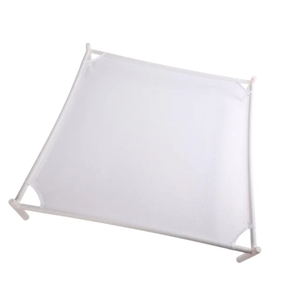 Laundry Drying Rack Flat Breathable Space Saving Stackable Stand Mesh Zpaxo White