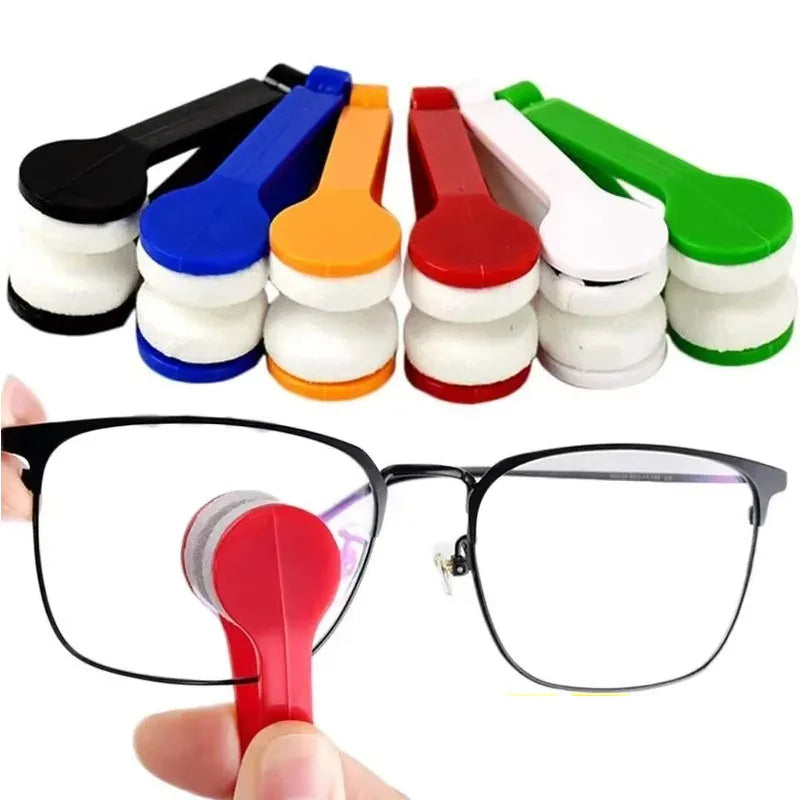 Portable Microfiber Glasses Cleaning Brush & Lens Wiper