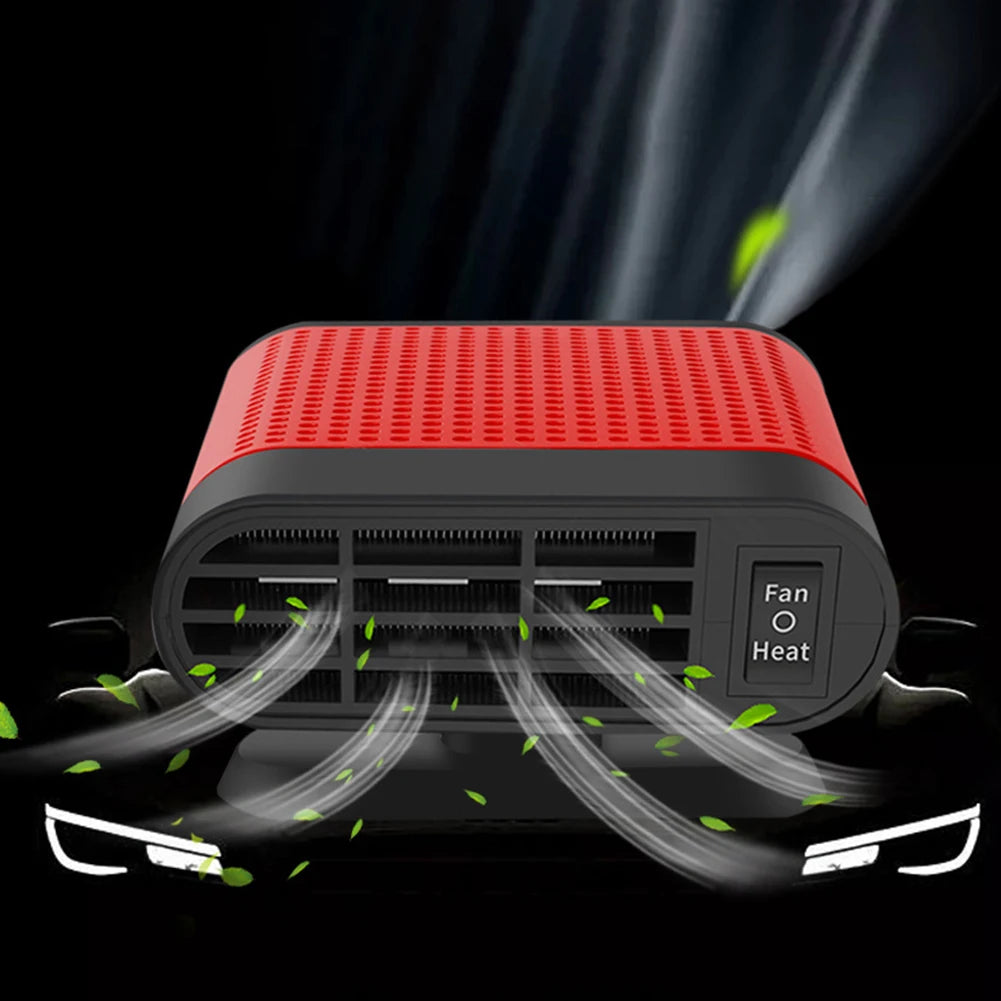 12/24V Windscreen Defroster Demister 360 Rotating Heater Fan Combo Auto Windshield Defroster Defogging Defrosting Heating Fan Zpaxo