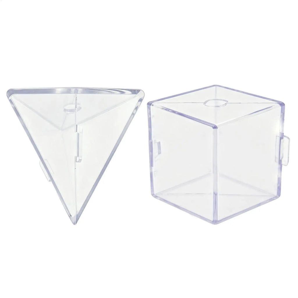 Transparent Fruit Vegetable Growing Molds Reusable Triangle Cube
