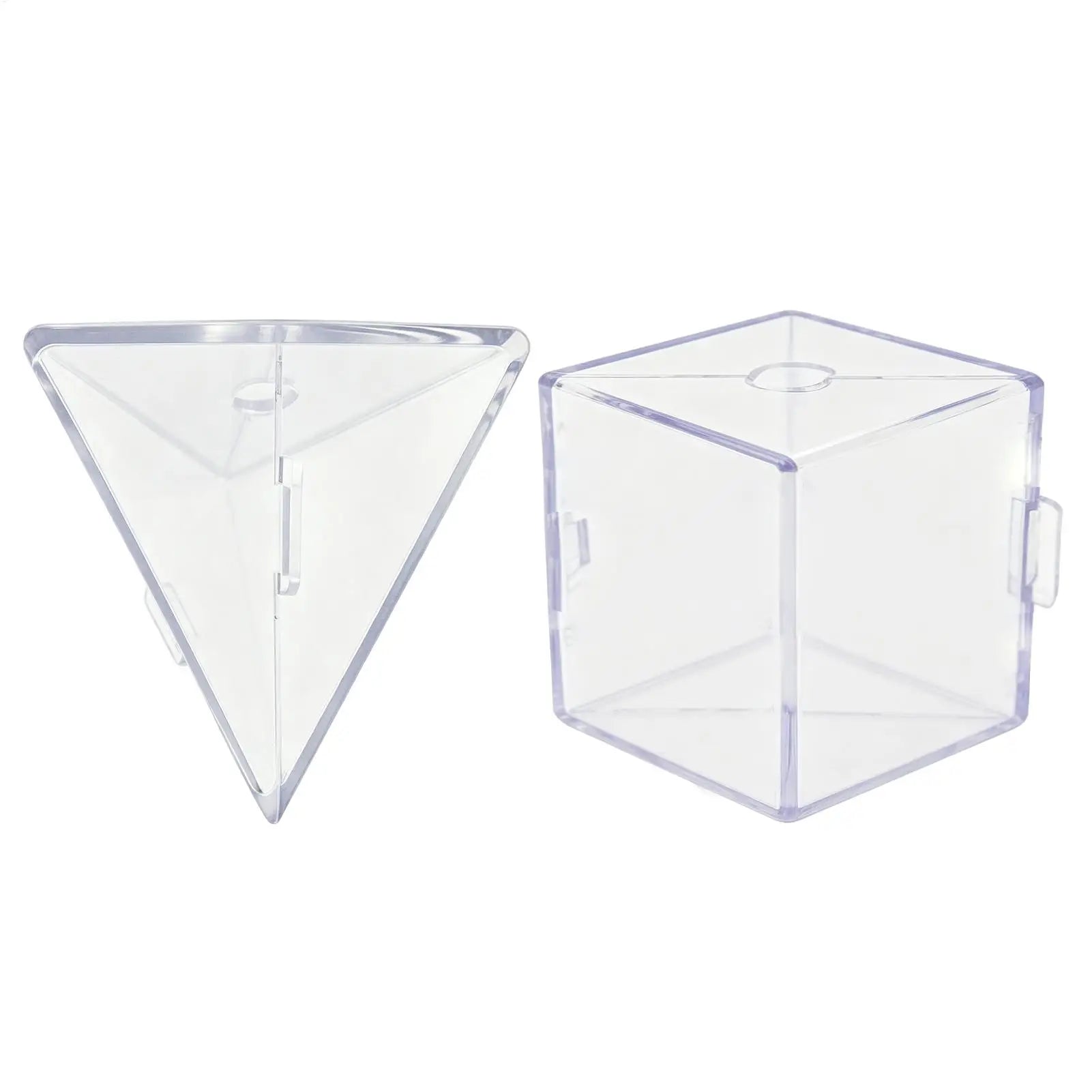 Transparent Fruit Vegetable Growing Molds Reusable Triangle Cube