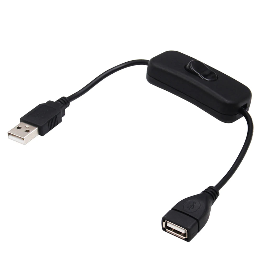 USB Switch Extension Cable Data Transmit Power Adapter Off LED Strips Zpaxo