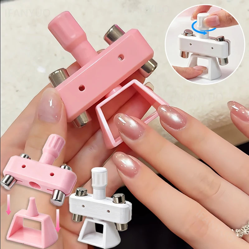 Rotatable Glass Bead Cat-eye Nail Art Magnet Gyroscope Strong No