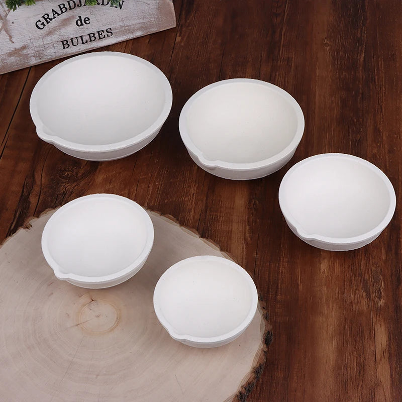 Temperature Quartz Bowl Crucible Furnace Melting Casting Refining Zpaxo