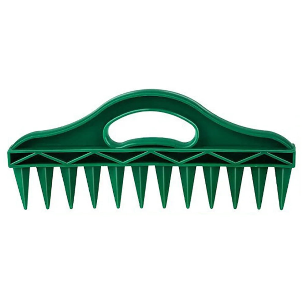 Hand Dibbler Garden Seeder Tool＆Fast Rooting Stimulator, 12-Hole Fast Seeding, Plants Root Supplement for Efficient Gardening Zpaxo Rake