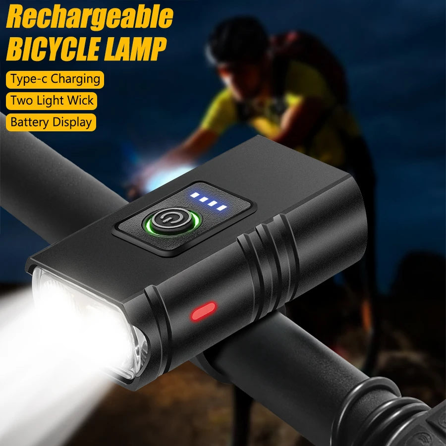 KDULIT USB-C Rechargeable Bike Light – 6 Modes, IPX5