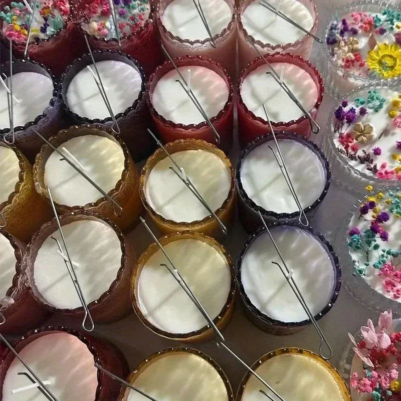 10/20Pcs Candle Wick Holders Candle Wick Fixer Cotton Wick Fixed Iron Clip Stabiliser DIY Candles Making Device Tool Accessories Zpaxo