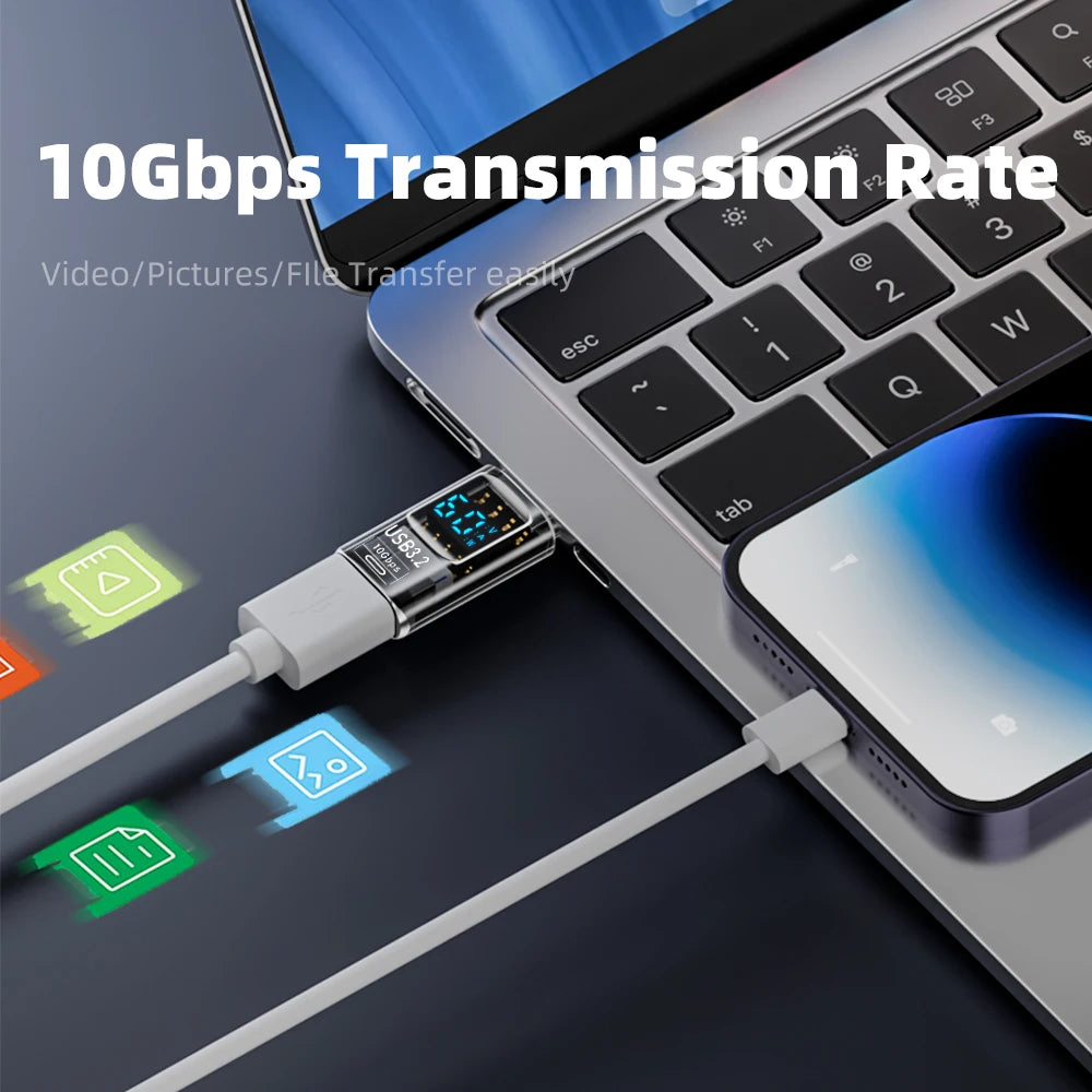 WALKESEN USB 3.2 Adapter 10Gbps – USB-A to USB-C Fast Charging USB Adapter Zpaxo