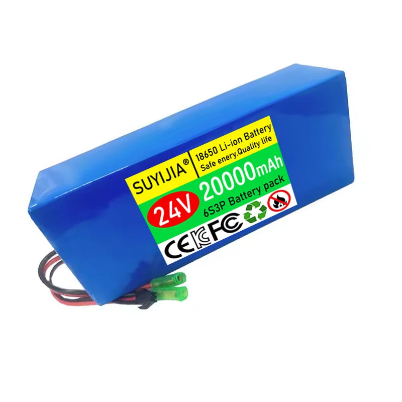 2026 NEW 6S3P 24V 20Ah 18650 Rechargeable Lithium Battery Original 25.2V 20000mAh Lithium-ion Battery Pack with Charger Zpaxo