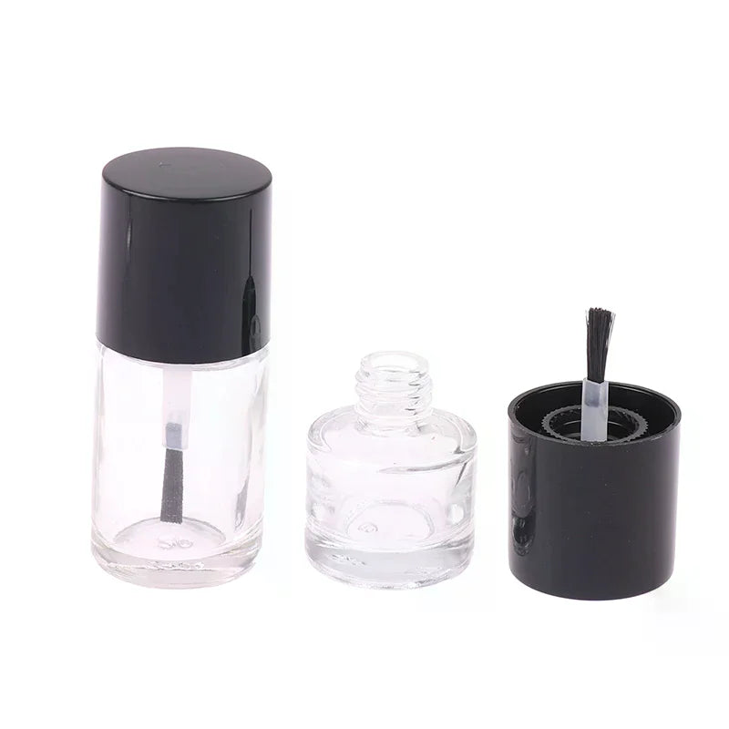 5 10 Empty Nail Polish Bottle Cosmetic Containers Glass Bottles Brush Zpaxo