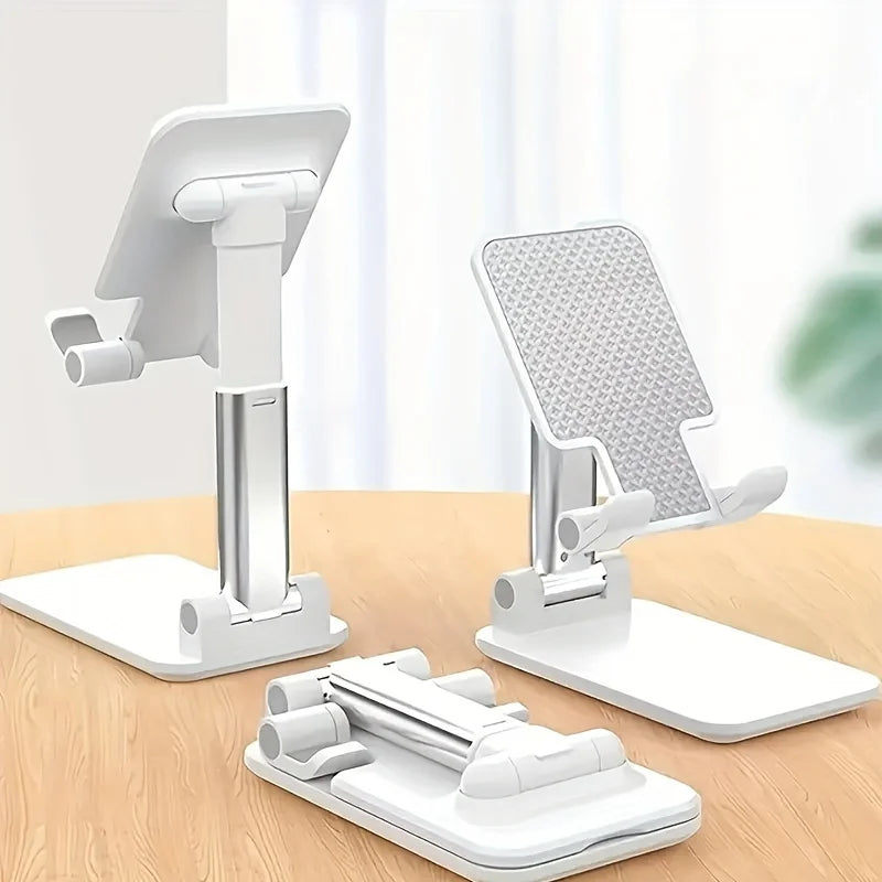 1/2pcs Desk Mobile Phone Holder Stand For IPhone IPad Xiaomi Adjustable Desktop Tablet Holder Universal Table Cell Phone Stand Zpaxo 2PCS White