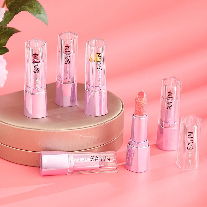 Glitter Lip Balm Long-lasting Waterproof Sparkling Pearl Finish Zpaxo