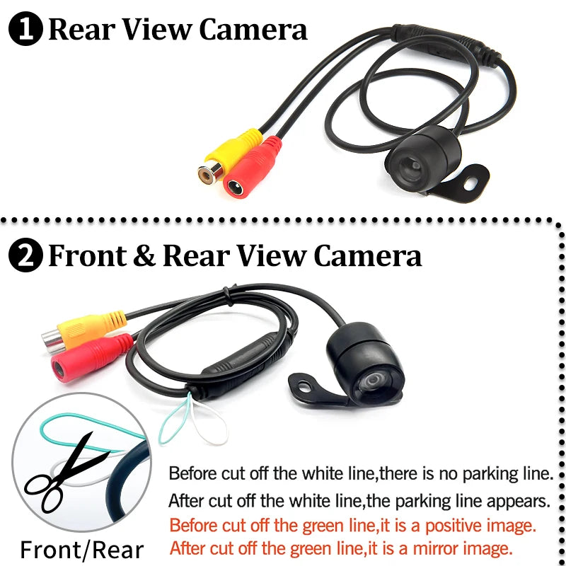 Hippcron Car Reverse Camera HD Night Vision Wide Angle Rear View