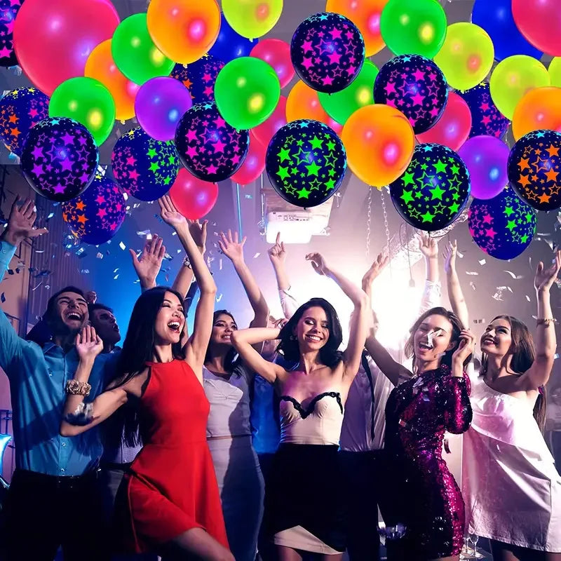 Fluorescent Balloon Neon Balloons Glow Dark Wedding Birthday Party