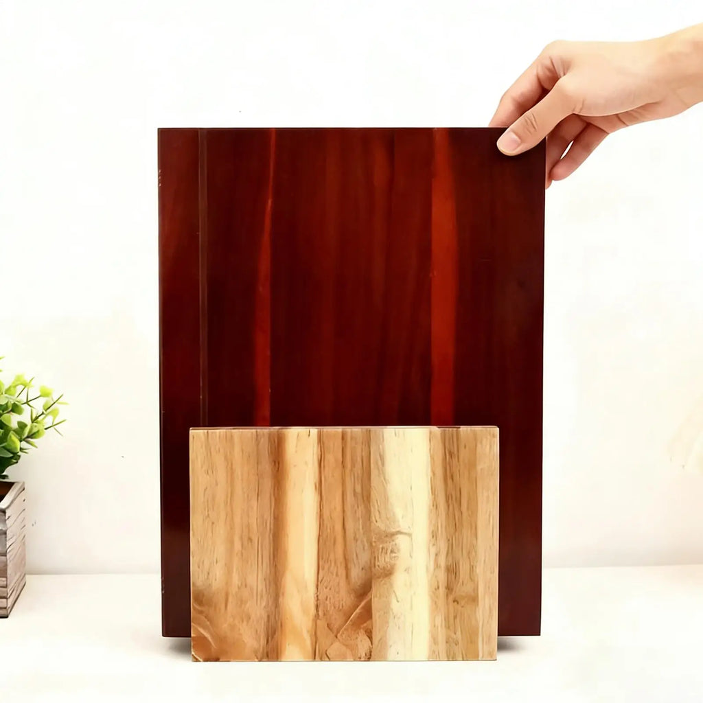 Book Cutting Board Set 4 Piece Wooden Chopping Mat with Stand Wooden Book Cutting Board Set for Charcuterie Kitchen Home Zpaxo