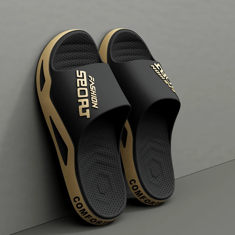 Men's Summer Fashion Slippers Home Soft Soles PVC Durable Material