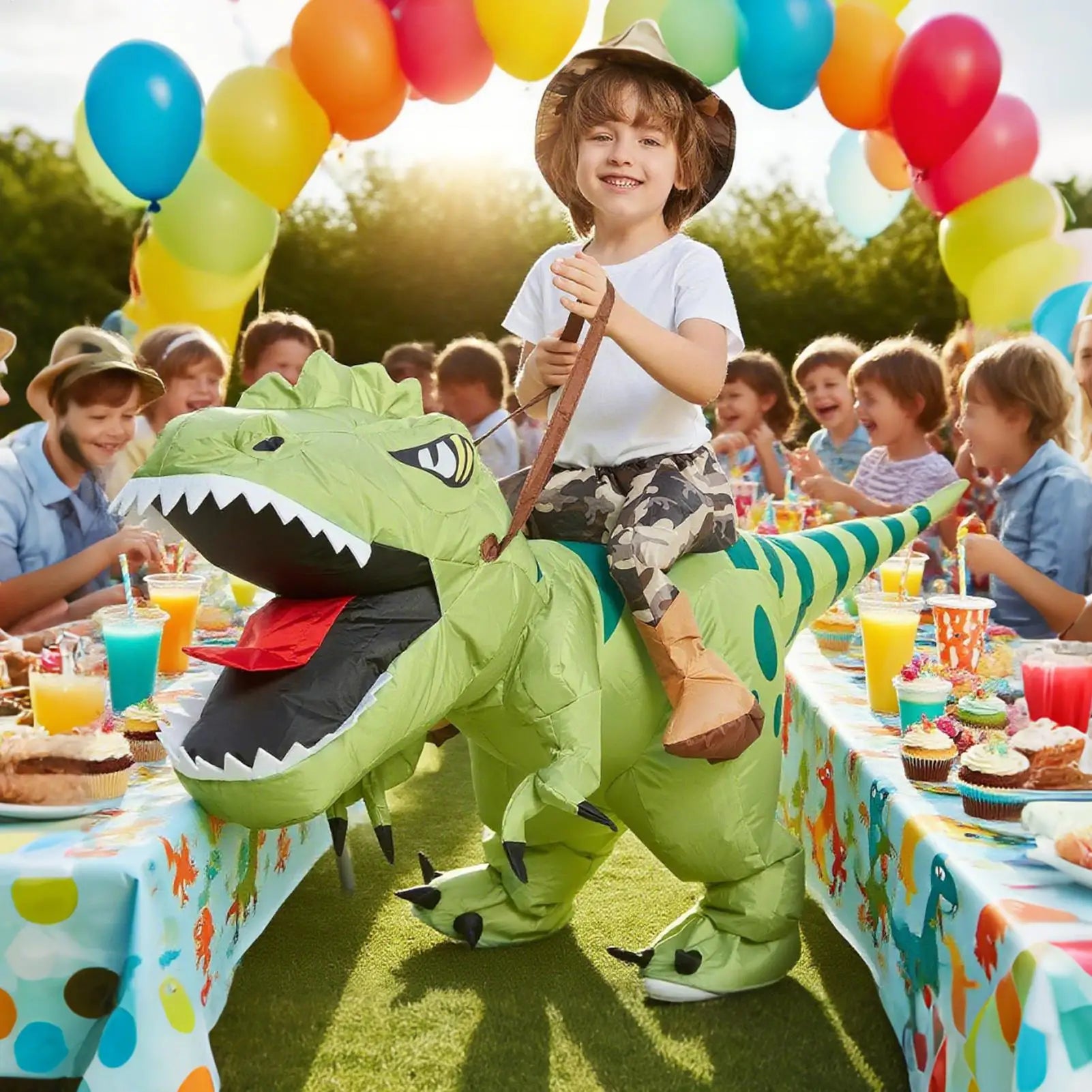Dinosaur Costume Adult Funny Halloween Outfit Suit Men Women Blow Up Dinosaur Outfit For Christmas Event Cosplay Convention Zpaxo