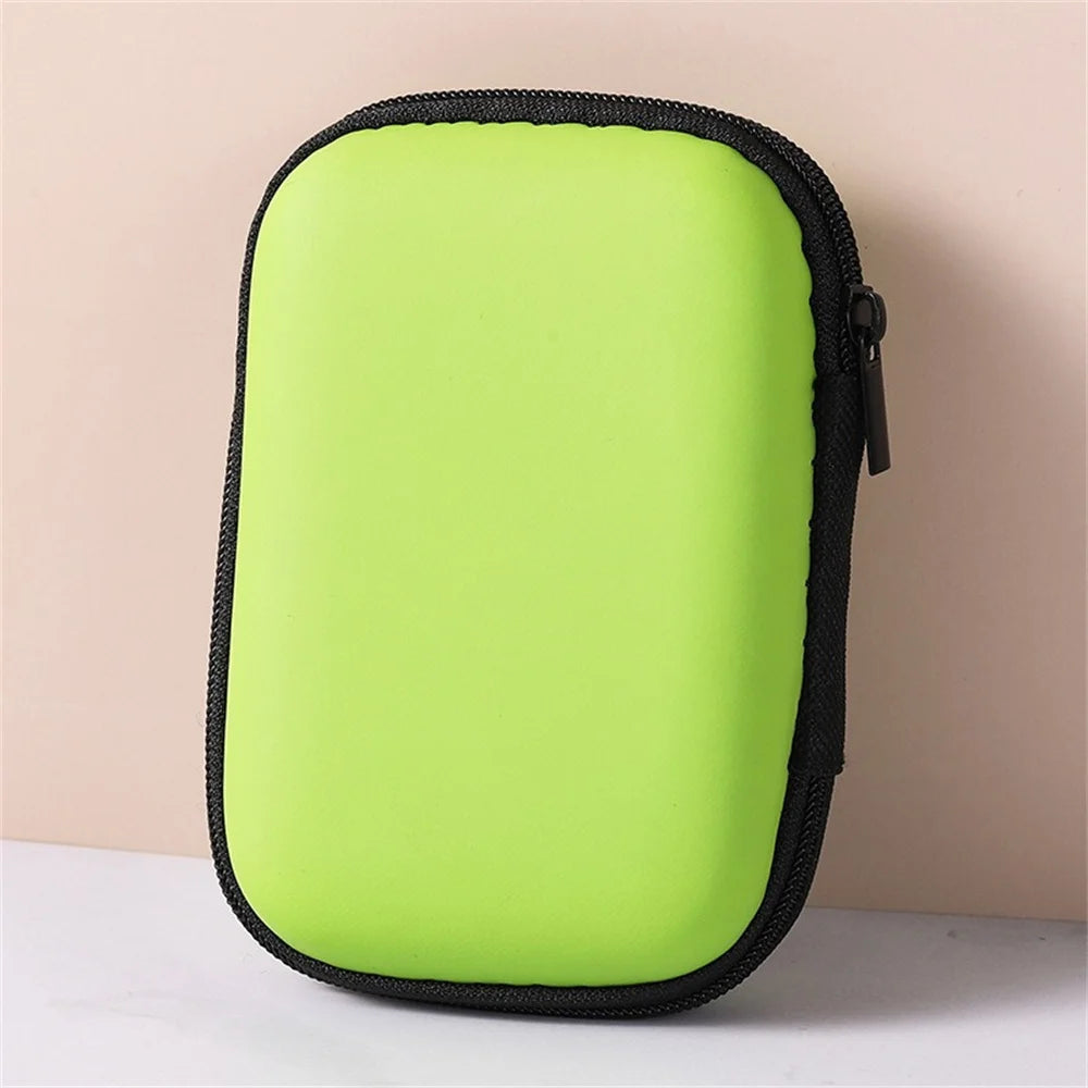EVA Travel Cable Organizer Bag – Zipper Electronics Pouch Travel Organizer Bag Zpaxo Green