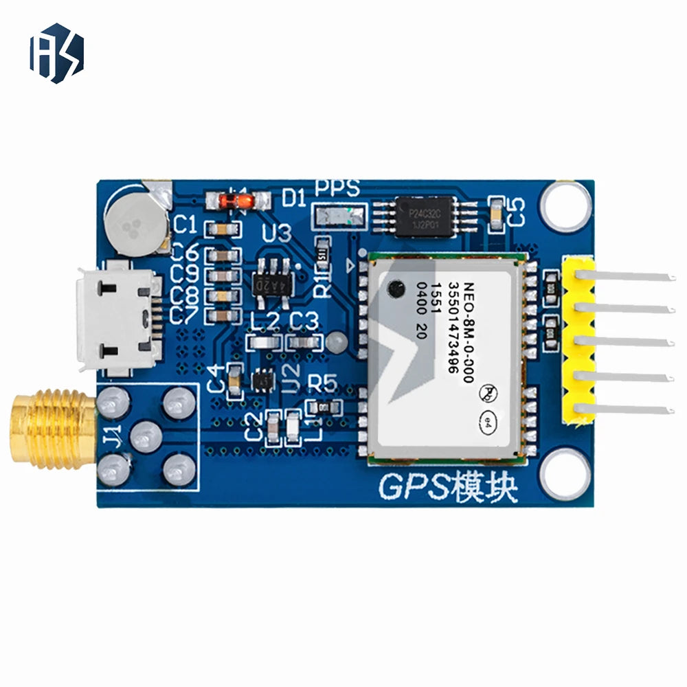 NEO-6M/7M/8M/9M GPS Module: Satellite Positioning Development Board – Compatible for Arduino, STM32, C51 Microcontrollers Zpaxo