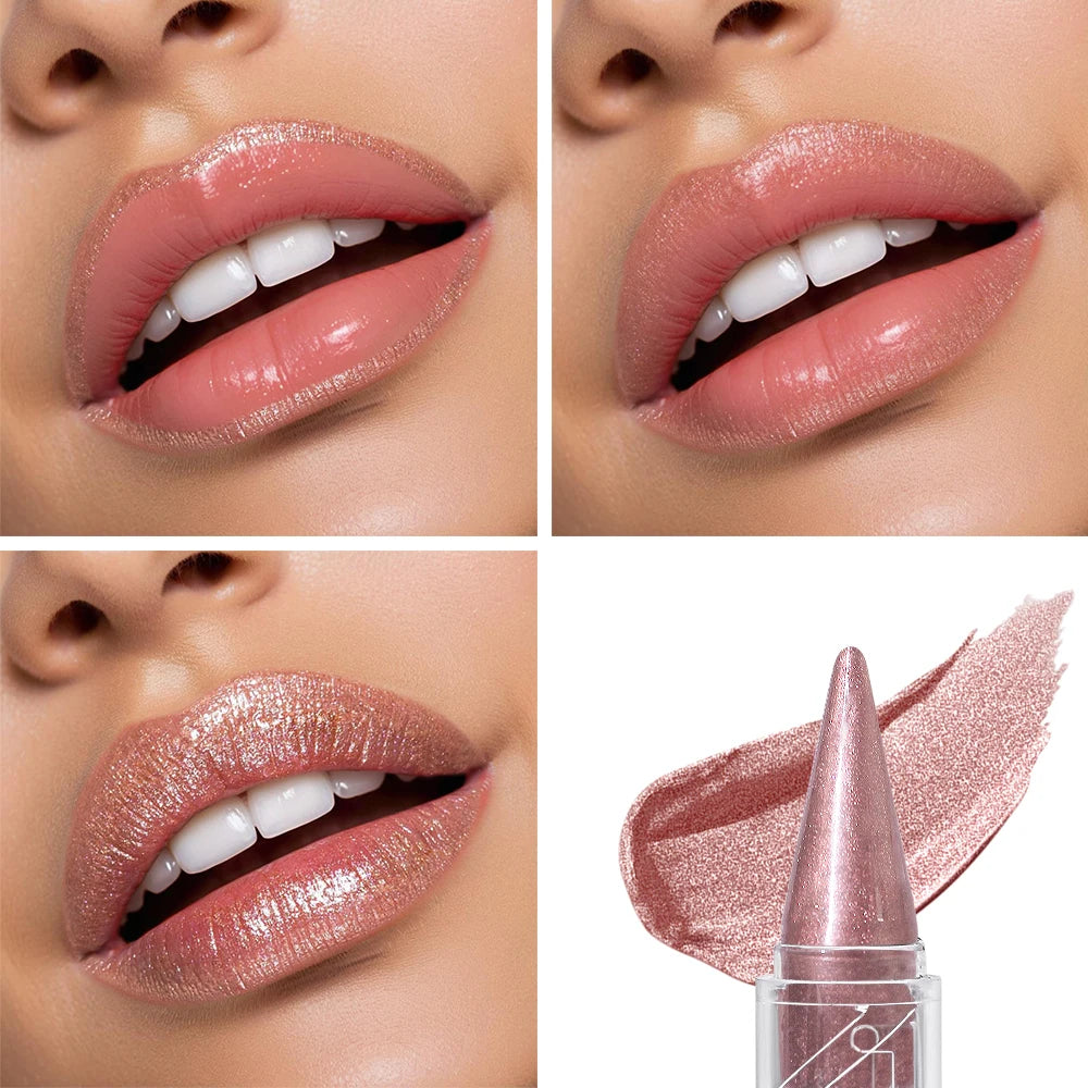Pearlescent Shiny Lip Gloss Long-lasting Luster Waterproof Sweat Zpaxo