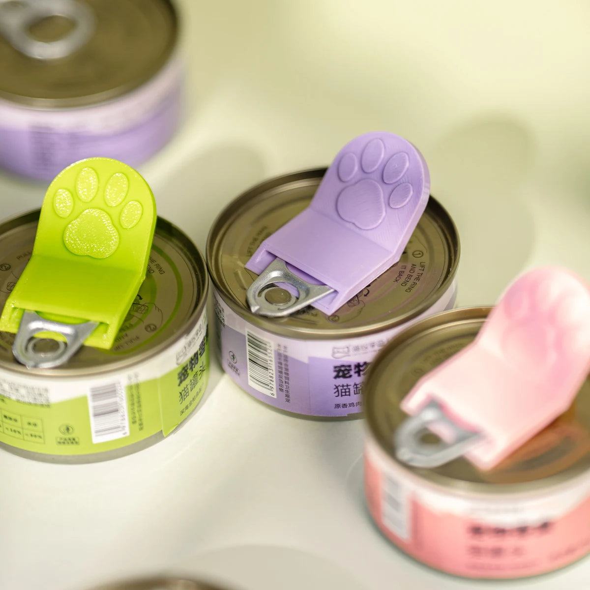 3D Printed Creative Cat Paw Shaped Pet Food Can Opener