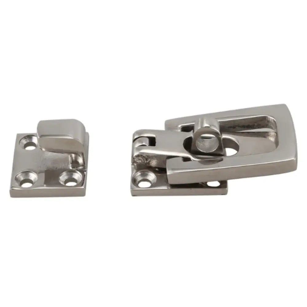 Lockable Door Lock Catch Silver Finish Anti-Rattle Design Anti-Rattle Fastener Marine Grade Marine Hardware Marine Application Zpaxo