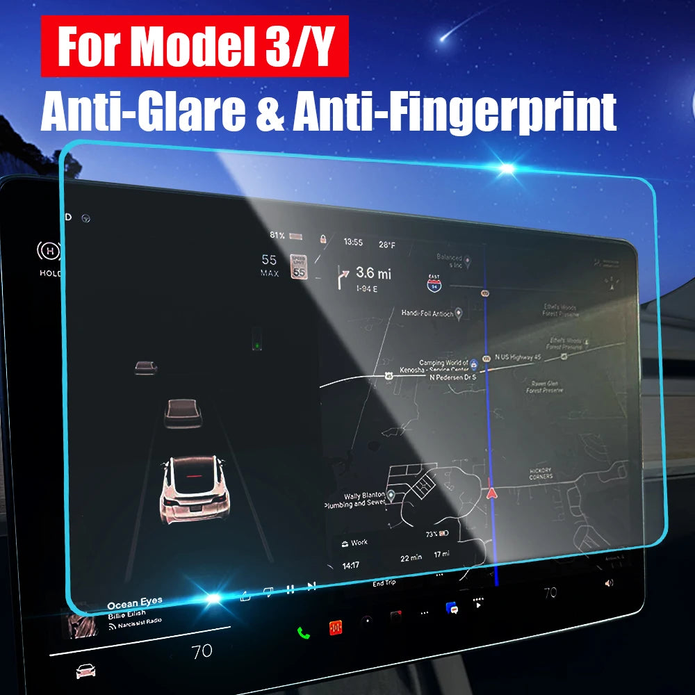 Center Control Matte HD Film Protection Anti Glare Anti-fingerprint