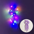 5 Led Light Up Bow Scrunchies Hair Scrunchie Ponytail Holders Women
