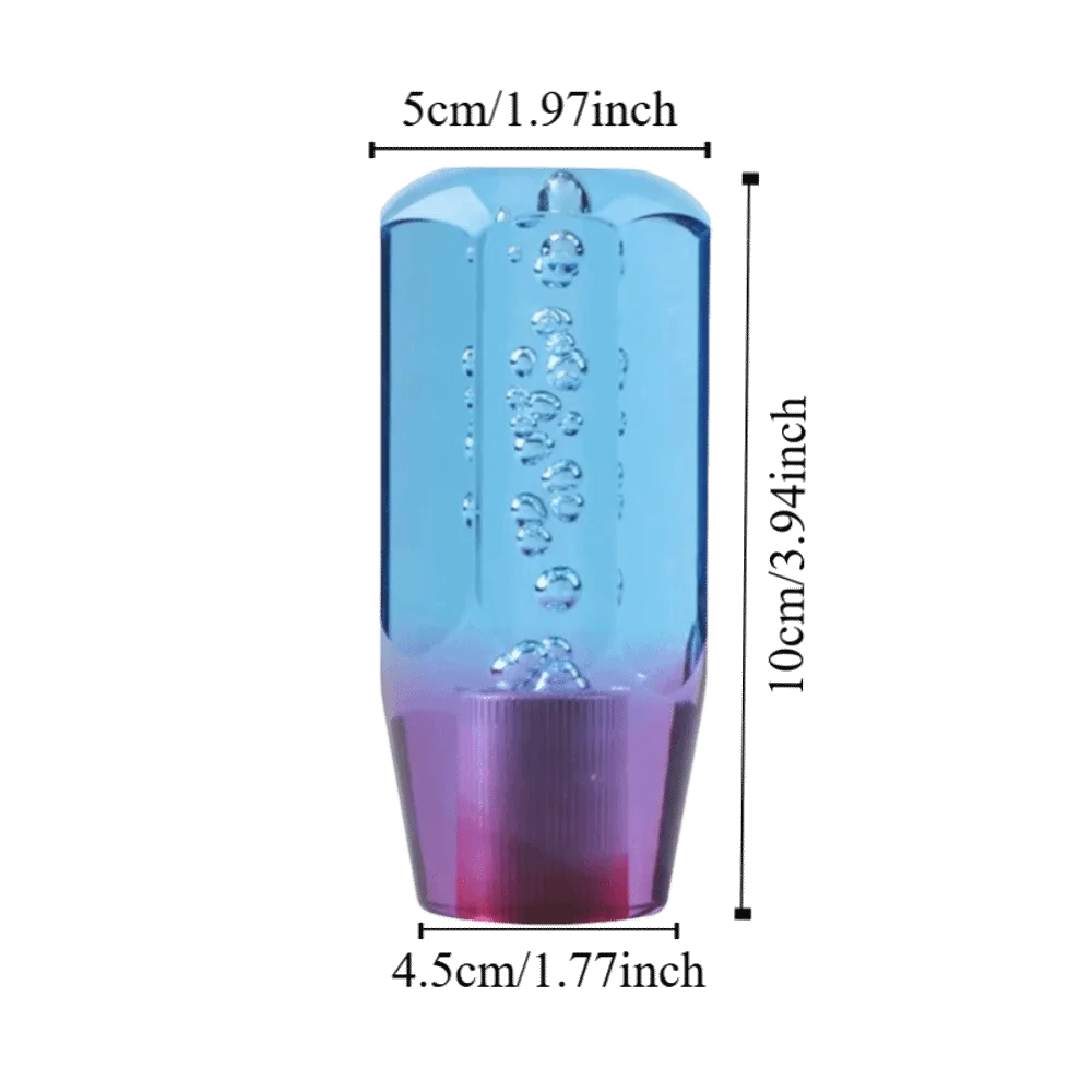 Transparent Bubble Gear Shift Knob Crystal Manual Shifter Head Zpaxo