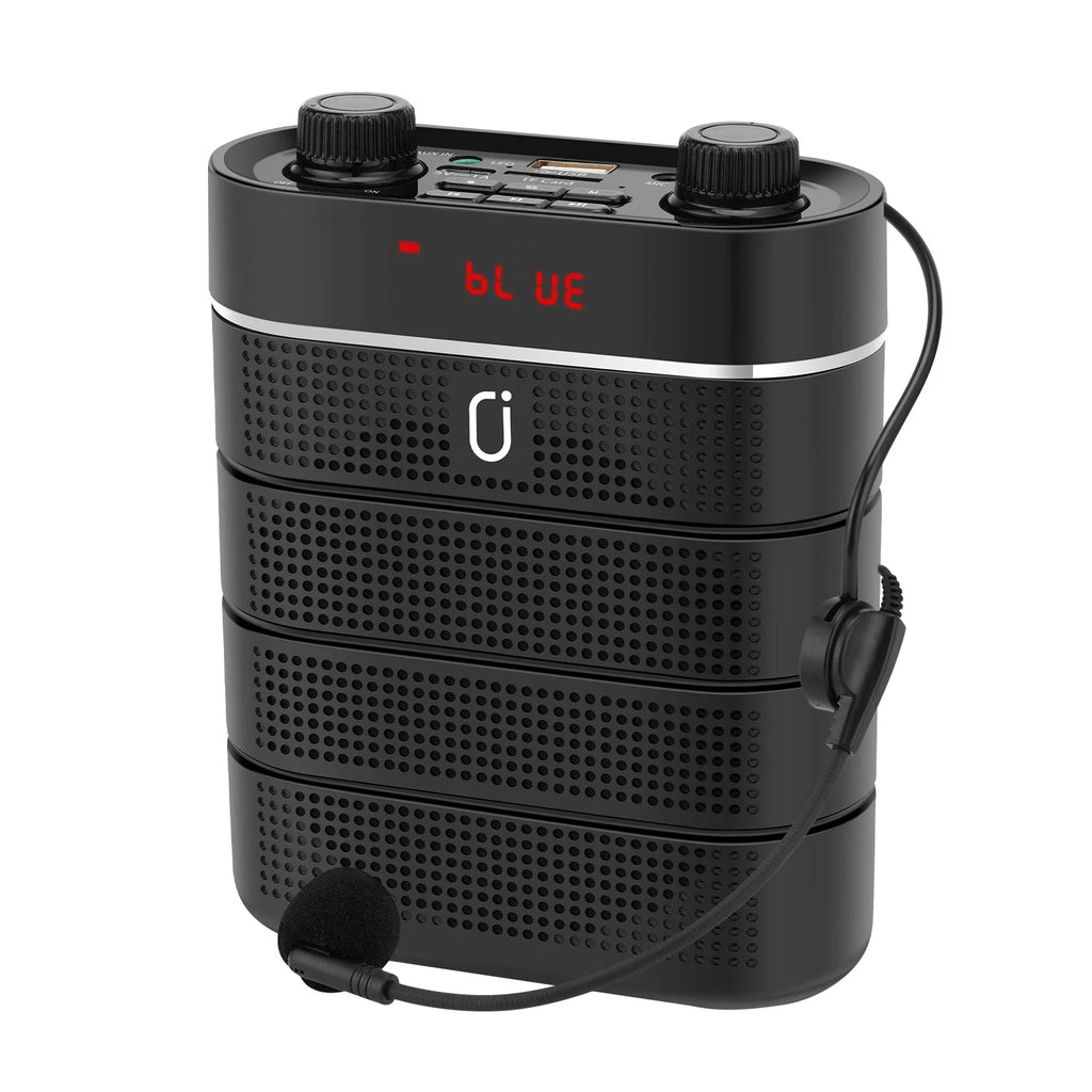 Headworn Microphone Loudspeaker Voice Amplifier Recorder Mic Speaker