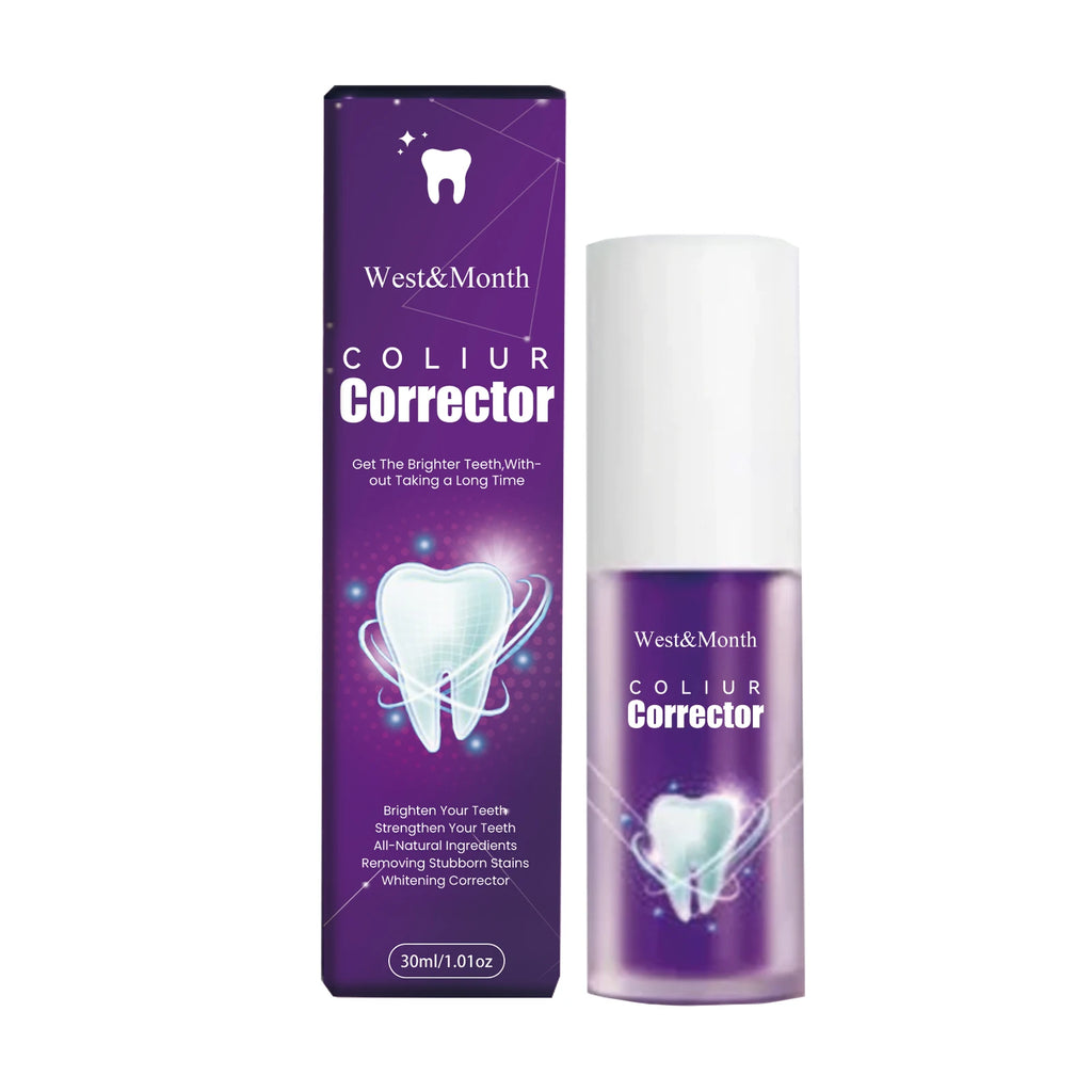 Premium Purple Brightening Toothpaste, Removes Surface Stains & Oral Odor, Gentle Gum Care, Daily Brightening & Refreshing Teeth Zpaxo 1pc