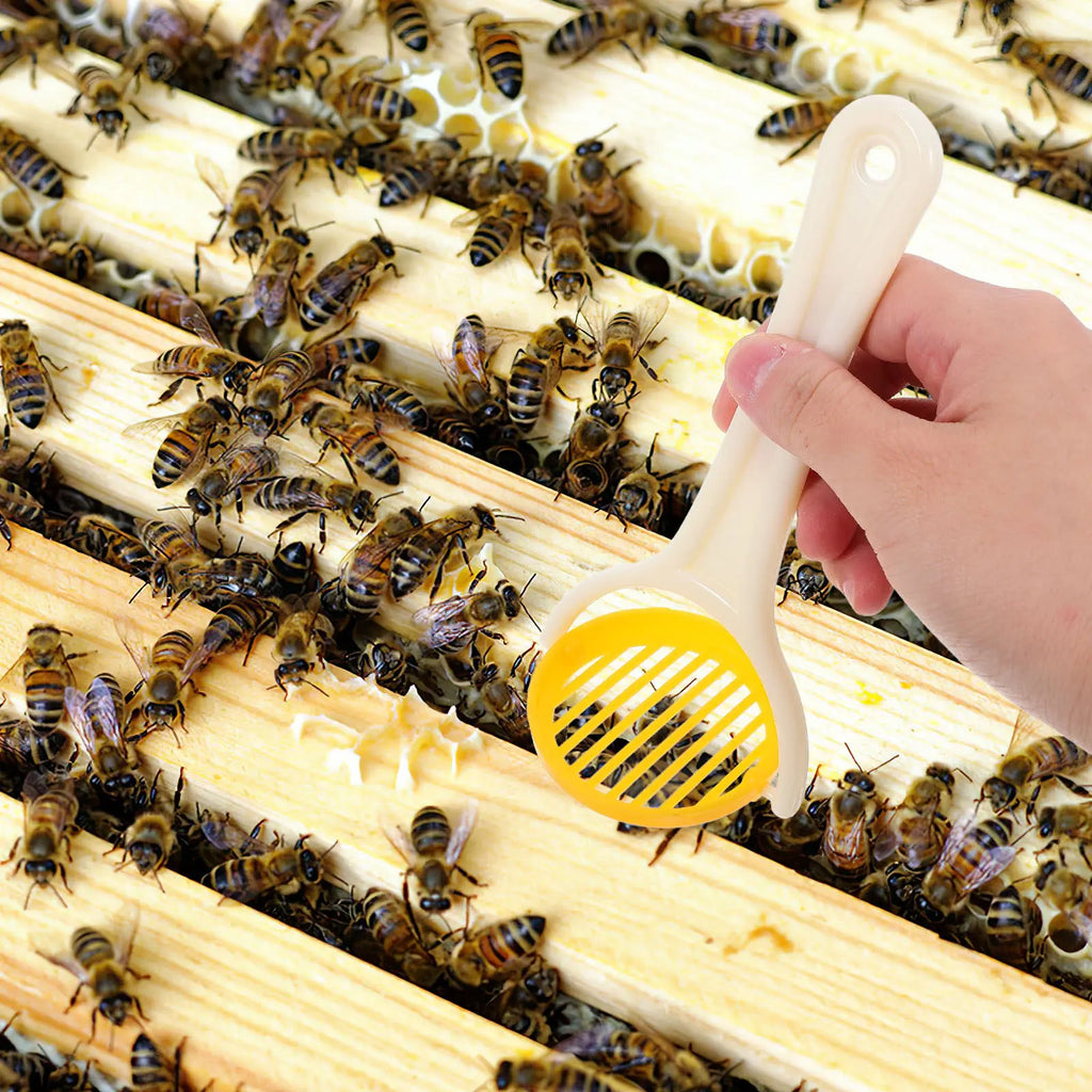 3Pcs Handheld Foldable Bee Queen Catcher Yellow Plastic Queen Marking Tool for Efficient Hive Management Beekeeping Accessory Zpaxo