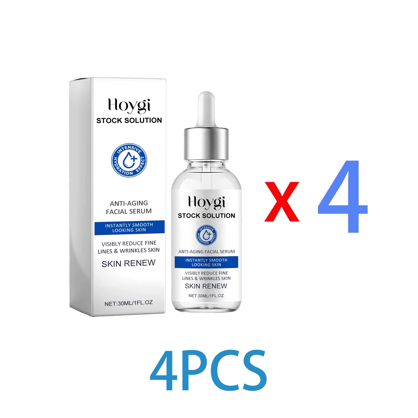 Vitamin C Face Serum 30ml Brightening, Anti Aging Tightens Minimizes Pores Hydrating Firming Essence for Fine Lines Dull Skin Zpaxo 4PCS