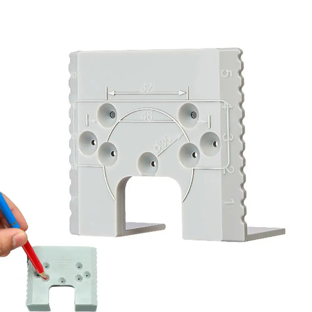 KITPIPI 35mm Door Hinge Jig | Magnetic Drill Guide for Cabinets Hinge Installation Jig Zpaxo 1PC