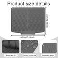 Silicone Dish Drying Mat Heat Resistant Silicone Drying Mat Reusable Nonslip Dish Drying Pad for Countertop Dishes Utensils 2025 Zpaxo Gray Strip