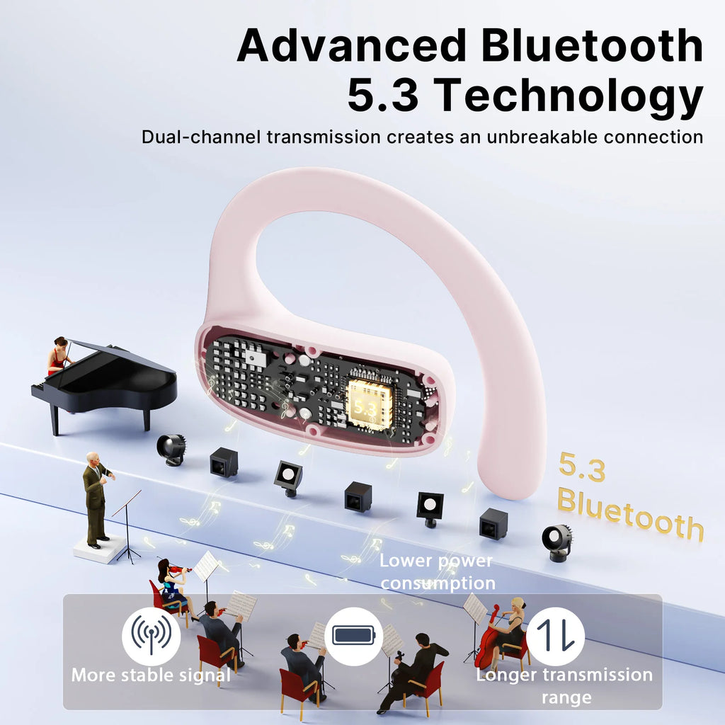 AI Smart Translation Headphones Sports Bluetooth Wireless Headset 114