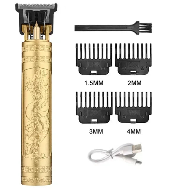 2026 Electric Hair Cutting Machine Vintage T9 Clipper Rechargeable Zpaxo GoldDragonA