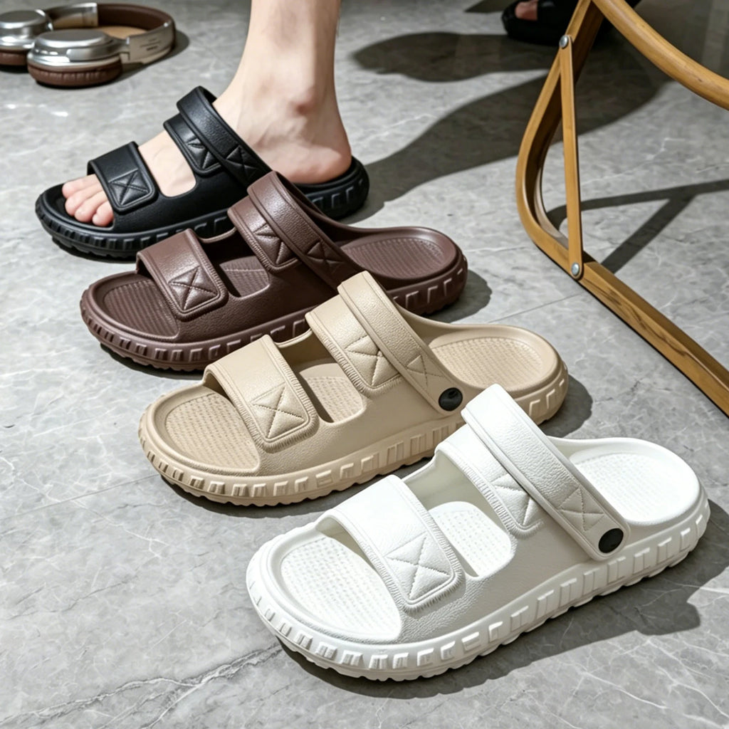 Men's 2-in-1 EVA Clogs Slippers Quick-dry Slides Soft Anti-slip