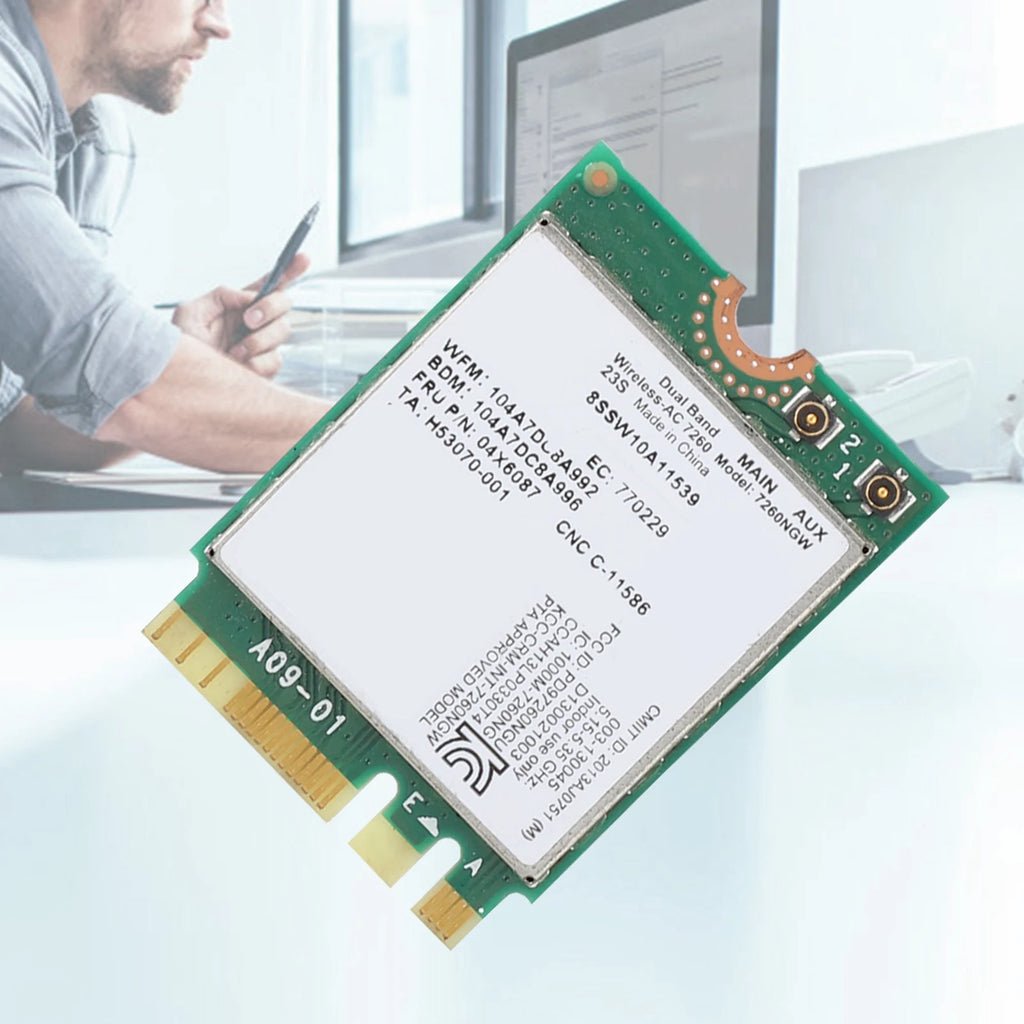 Dual Frequency Wireless Network Card For Intel 7260AC 7260NGW Dual band Wireless Network Card for Lenovo IBM Thinkpad FRU04X6087 Zpaxo Default Title