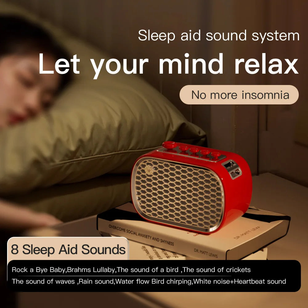 Wireless White Noise Speaker Desktop Multifunctional FM Bluetooth Zpaxo