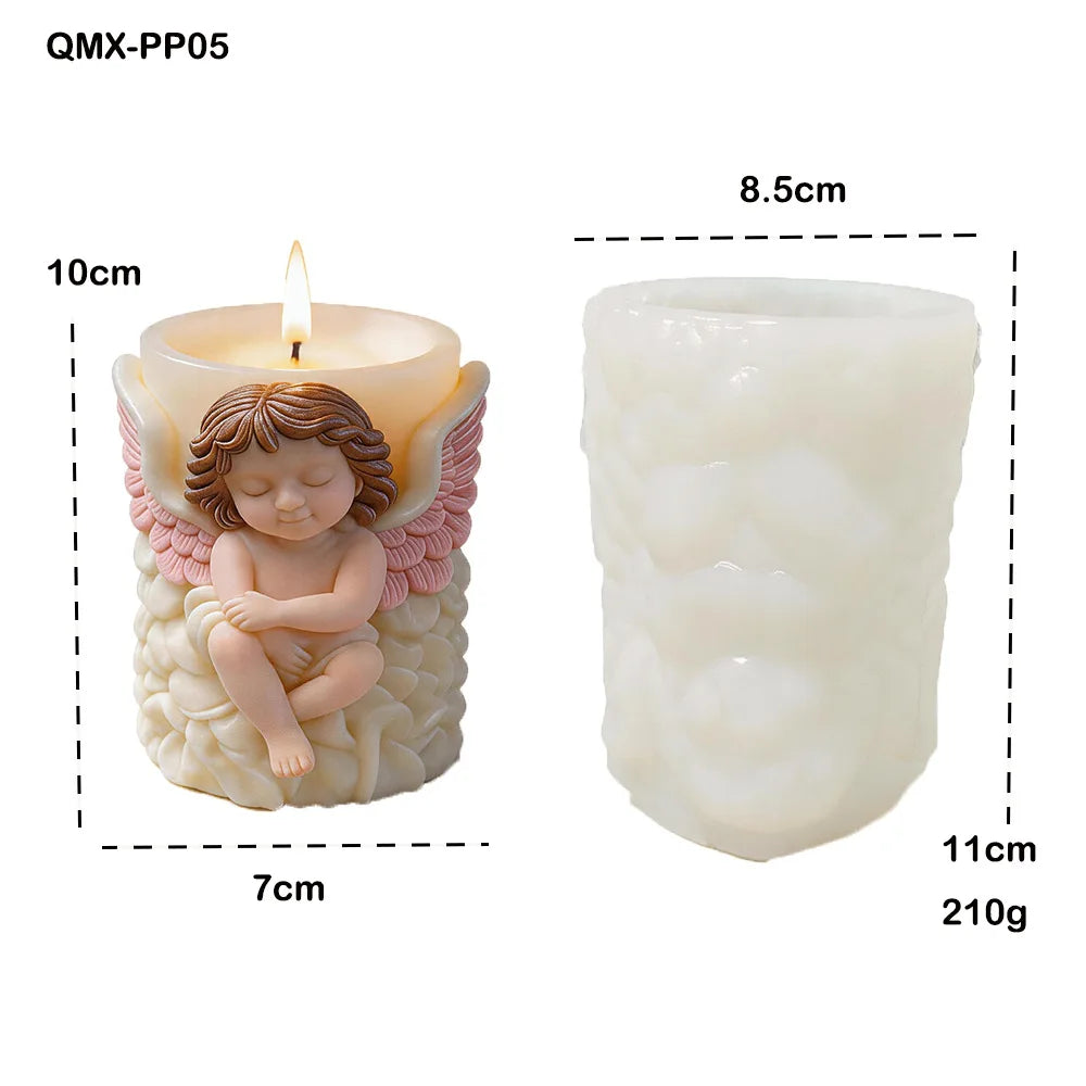 Angel Silicone Candle Mold – DIY Figure Mold for Gifts & Décor