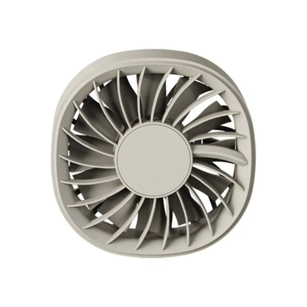 Mini Car Fan USB Plug 3-speed Wind Speed Turbo Colorful Ambient Light Zpaxo
