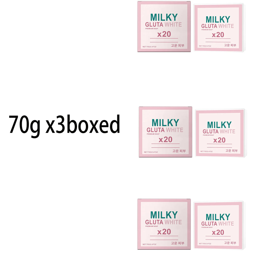Milk Body Soap – Moisturizing, Cleansing & Gentle Bath Bar Moisturizing Bath Soap Zpaxo 70g x3boxed