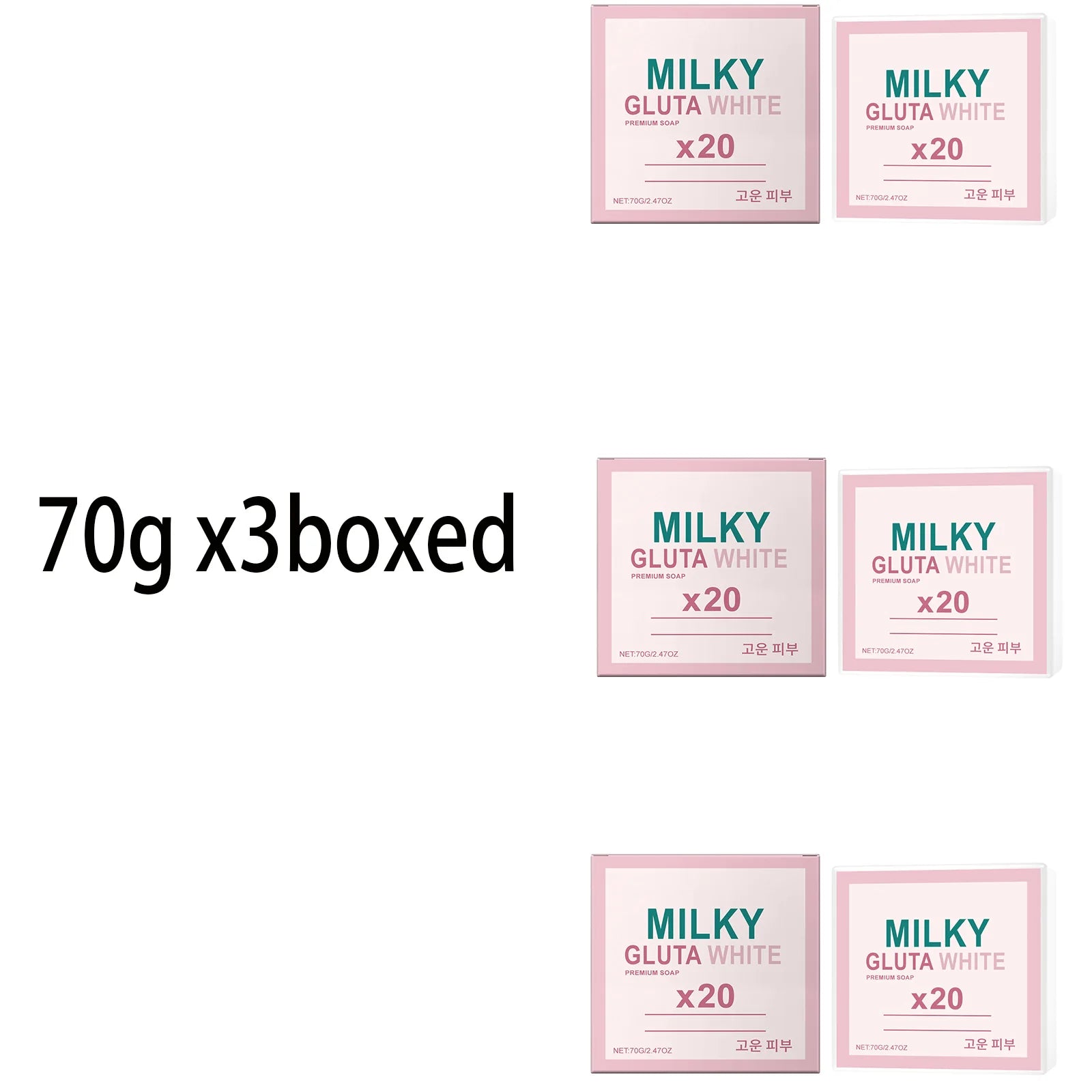 Milk Body Soap – Moisturizing, Cleansing & Gentle Bath Bar Moisturizing Bath Soap Zpaxo 70g x3boxed