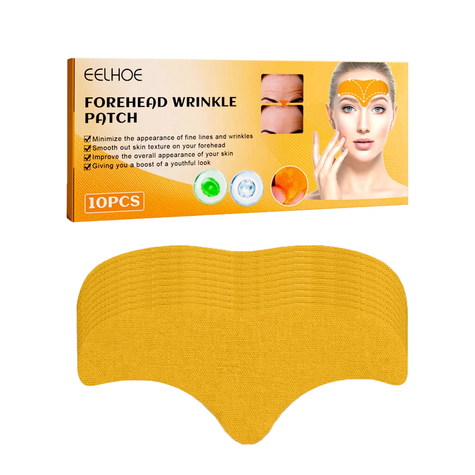 Forehead Nasolabial Eye Gel Patch Forehead Line Removal Anti Wrinkle Anti Sagging Skin Firming Mask Kojic Acid Collagen Patches Zpaxo Forehead Patch