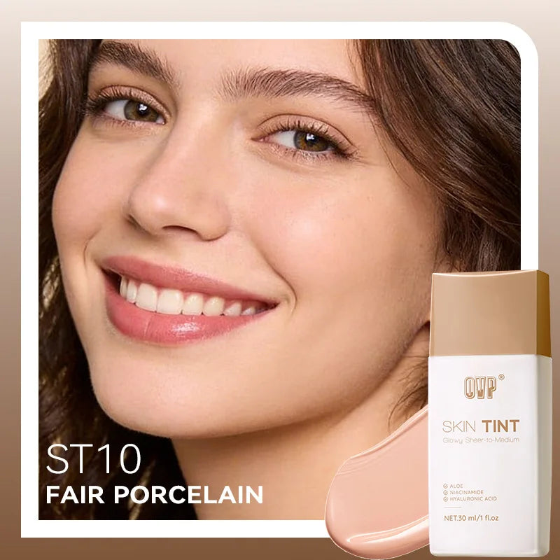 Moisturizing Foundation, Long-Lasting & Non-Caking, Natural Brightening, High Coverage, Ideal for All Party Occasions Zpaxo OVP019-ST10 30ml